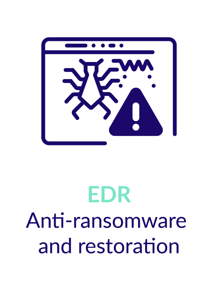 EDR anti-ransomware and restoration